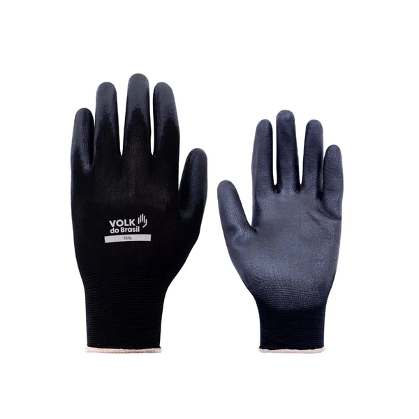 Luva Tátil P.u Preta Tamanho M | C.a 30916 - Volk Do Brasil